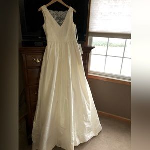 Theia Couture silk wedding gown